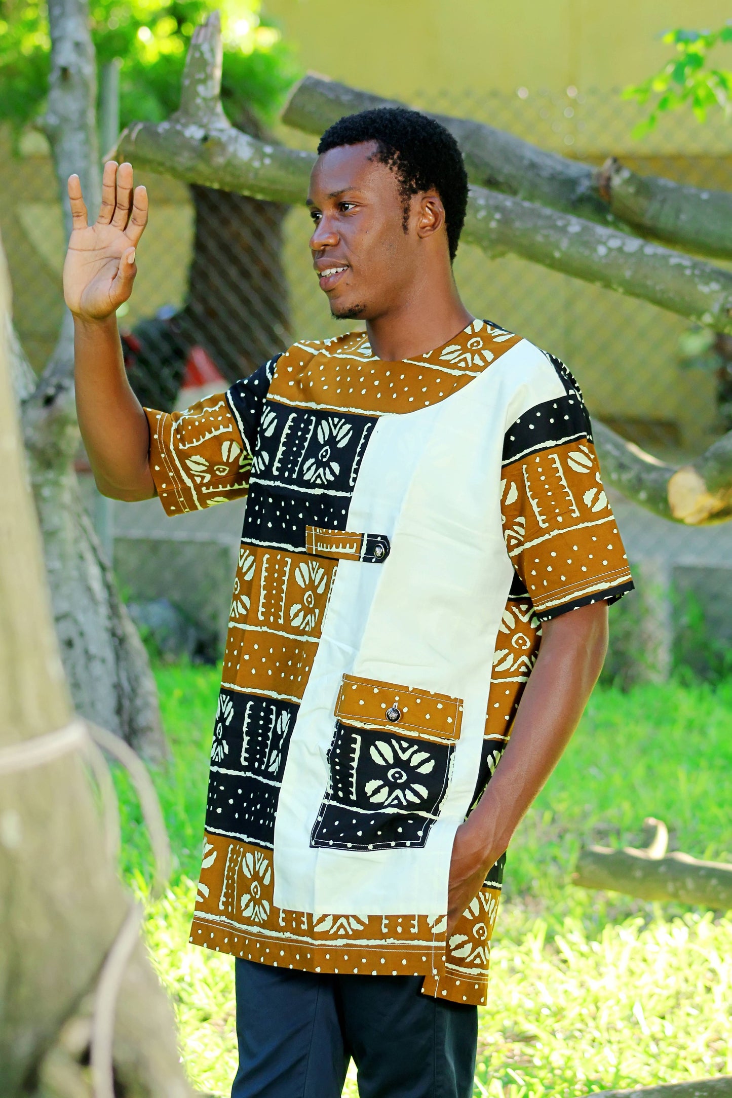 ENSEMBLE COSTUME HOMME MOTIF ETHNIQUE - ADJOVIMARK