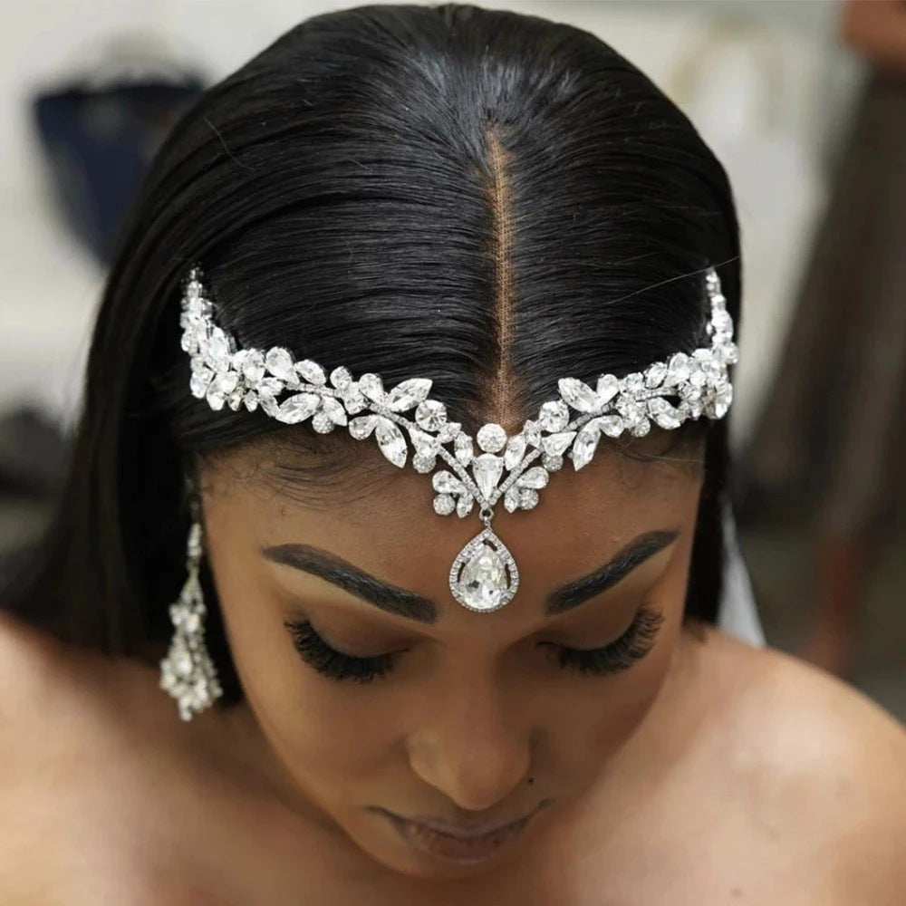 Head Chain Bridal Jewelry Women Luxury High-end Zircon Headband - ADJOVIMARK