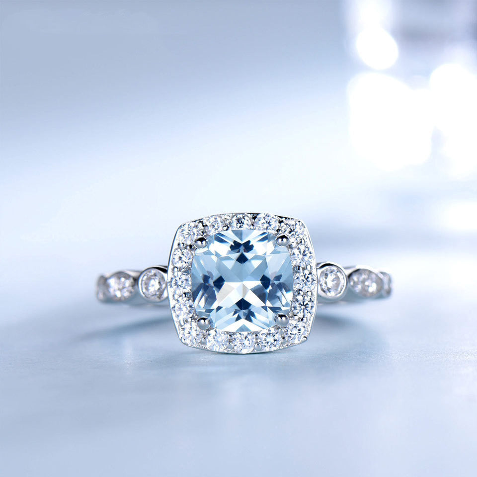 Blue Topaz jewelry set - ADJOVIMARK