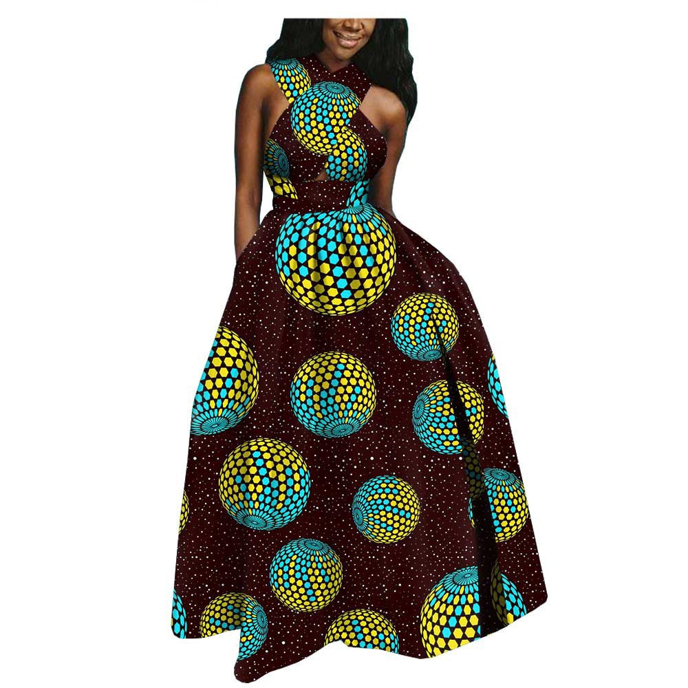 African Ethnic Cotton Batik Plus Size Dress - ADJOVIMARK