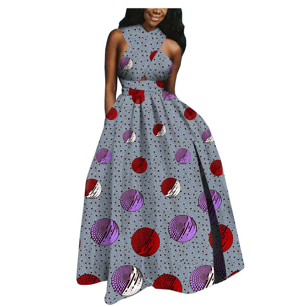 African Ethnic Cotton Batik Plus Size Dress - ADJOVIMARK