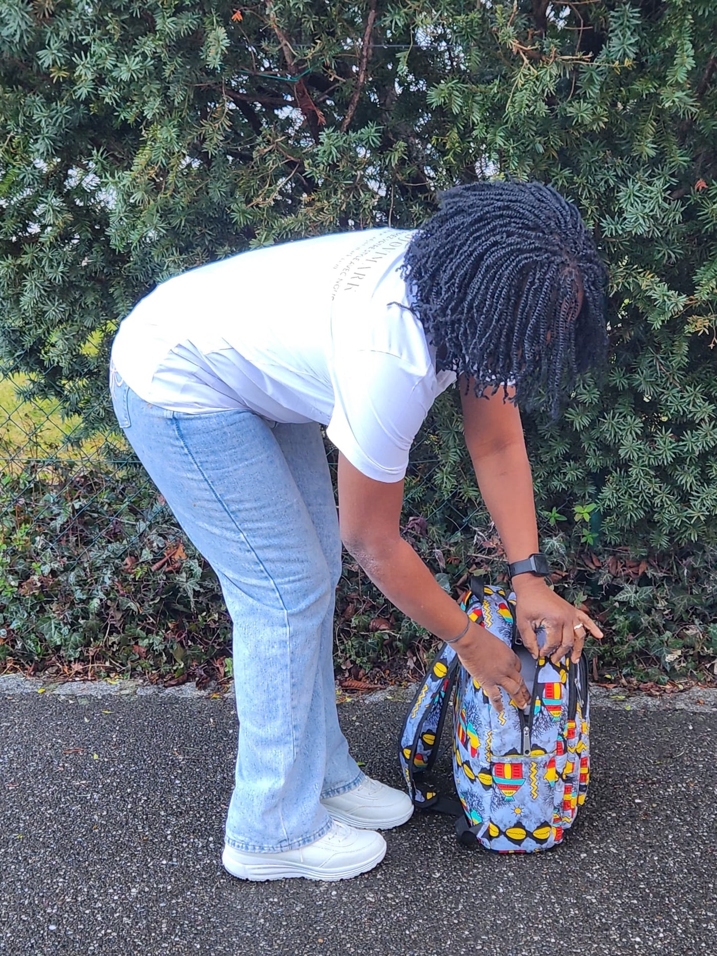 SAC À DOS EN TISSU WAX - ADJOVIMARK