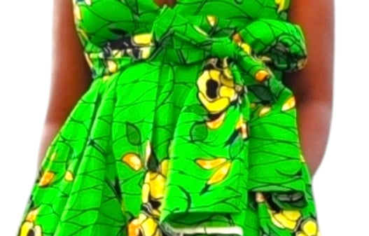 ROBE DE GRANDE TAILLE SANS MANCHE SUR EPAULE - ADJOVIMARK