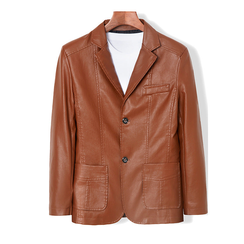 Men's Fashion Slim Fit Solid Color Jacket