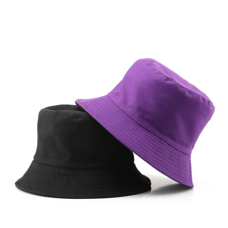 Solid Color Fisherman's Outdoor Sunscreen Shading Sun Hat Basin Hat