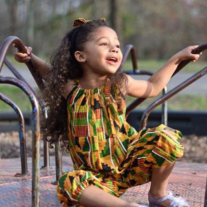 Children's printed jumpsuit