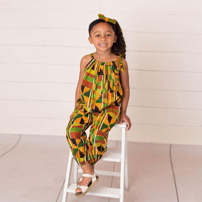 Children's printed jumpsuit