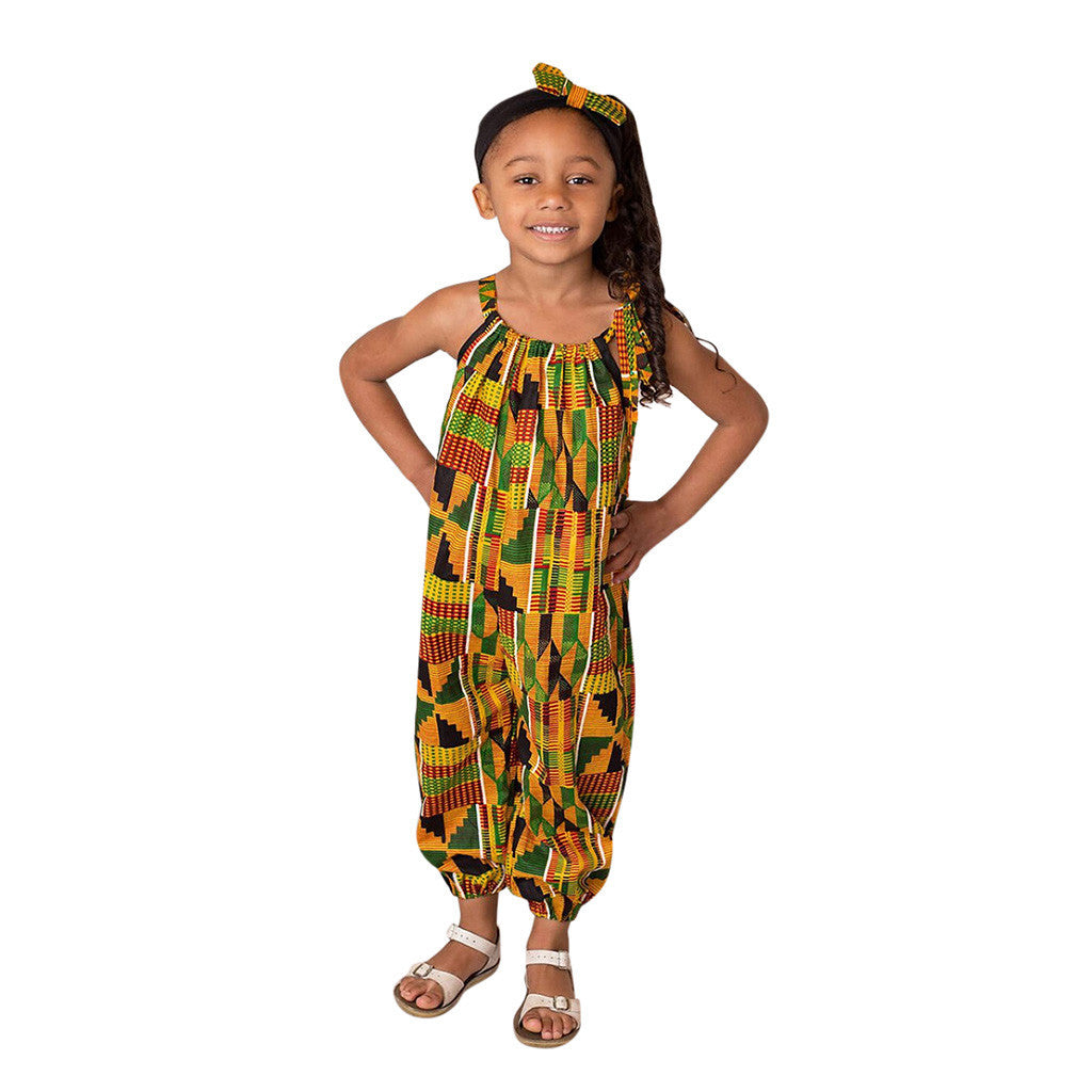 Children's printed jumpsuit