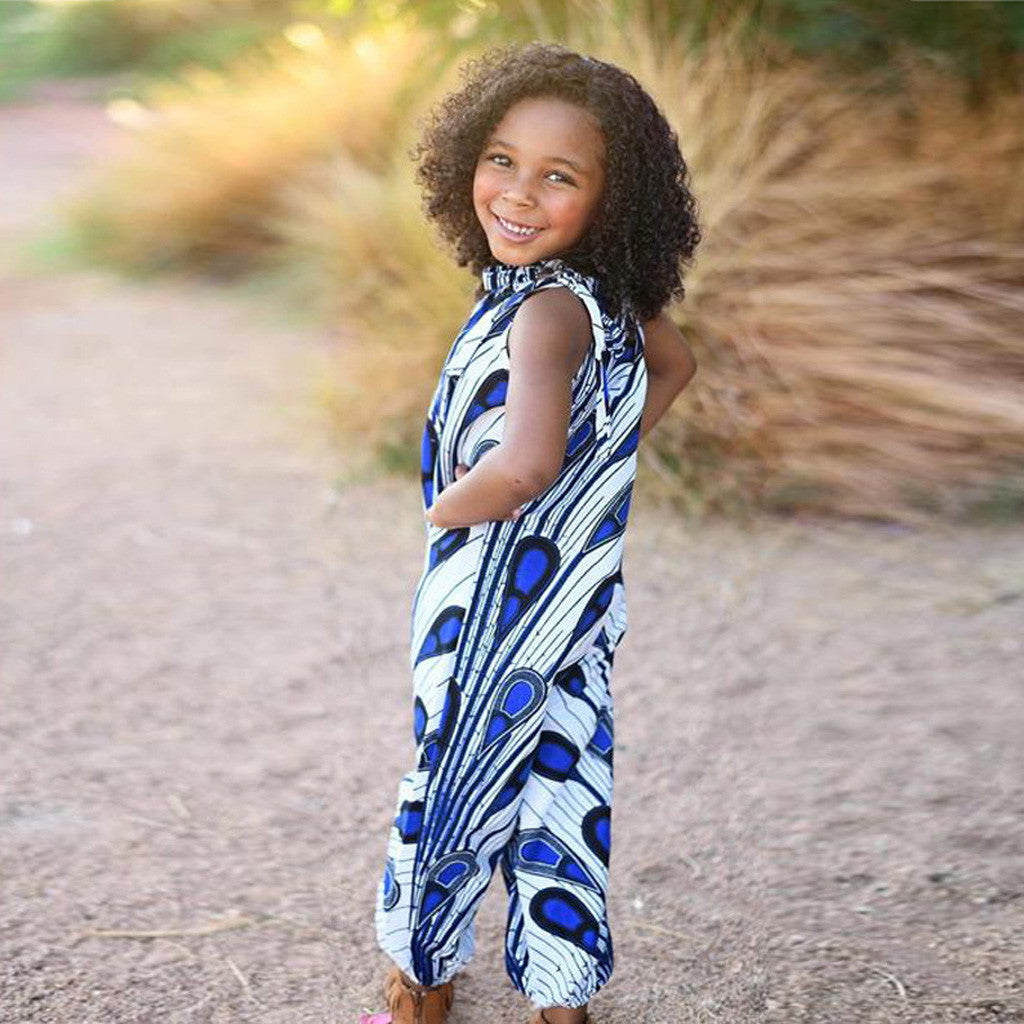 Children's printed jumpsuit