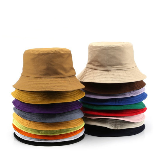 Solid Color Fisherman's Outdoor Sunscreen Shading Sun Hat Basin Hat