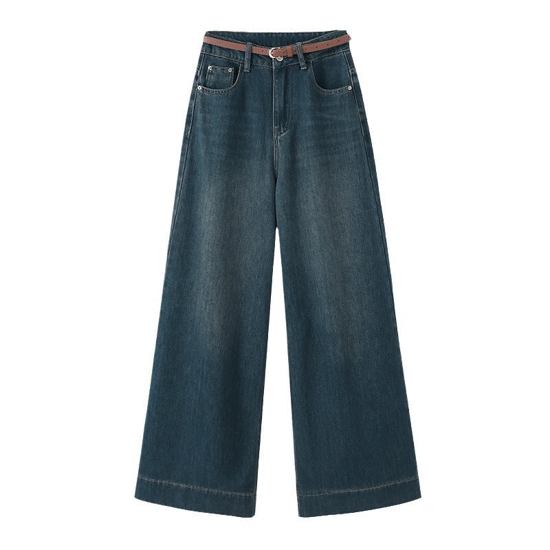 High Waist Slimming Drooping Wide-leg Pants - ADJOVIMARK