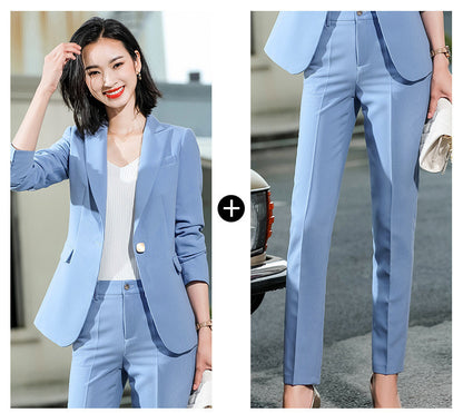 Two-Piece Suit Women's Professional Wear Trousers Fashion Overalls - ADJOVIMARK