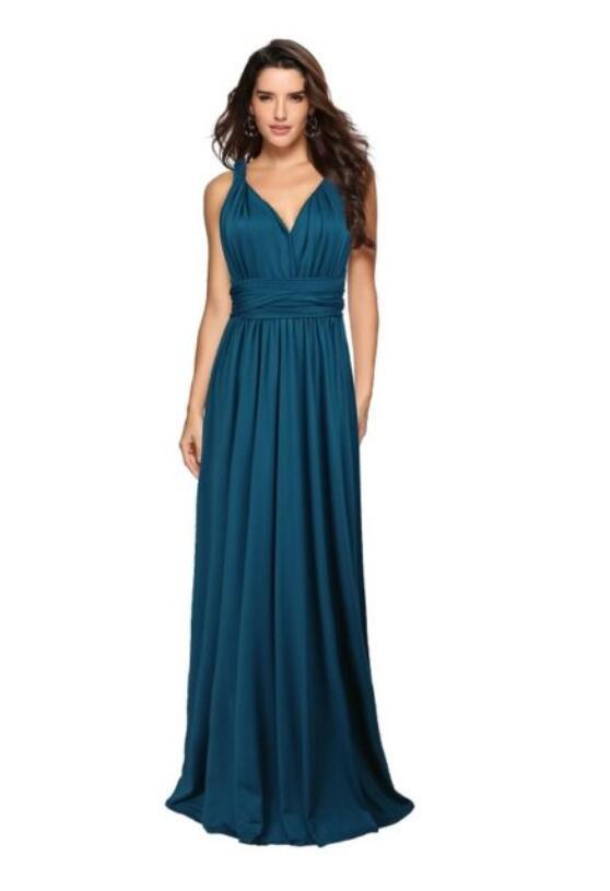 Women's Sexy Long Party Dress Club Floor-Length Summer Backless Bandage Maxi Dress Multiway Bridesmaids Boho Women Dress Vestidos - ADJOVIMARK