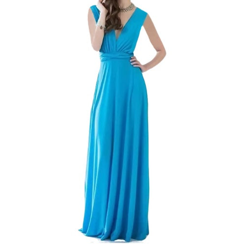Women's Sexy Long Party Dress Club Floor-Length Summer Backless Bandage Maxi Dress Multiway Bridesmaids Boho Women Dress Vestidos - ADJOVIMARK