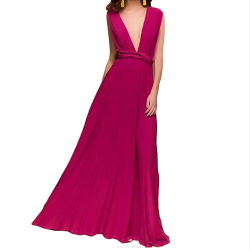 Women's Sexy Long Party Dress Club Floor-Length Summer Backless Bandage Maxi Dress Multiway Bridesmaids Boho Women Dress Vestidos - ADJOVIMARK