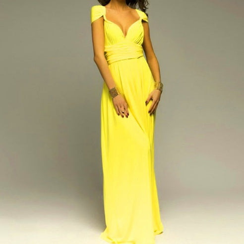 Women's Sexy Long Party Dress Club Floor-Length Summer Backless Bandage Maxi Dress Multiway Bridesmaids Boho Women Dress Vestidos - ADJOVIMARK