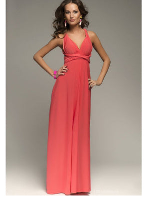 Women's Sexy Long Party Dress Club Floor-Length Summer Backless Bandage Maxi Dress Multiway Bridesmaids Boho Women Dress Vestidos - ADJOVIMARK