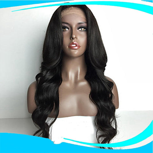 Chemical Fiber Wig Straight Hair Front Lace Headgear - ADJOVIMARK