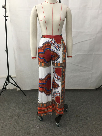 Printed Pocket Trousers Casual Track Pants - ADJOVIMARK