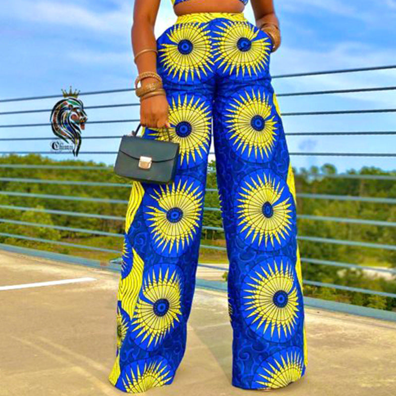 Printed Pocket Trousers Casual Track Pants - ADJOVIMARK