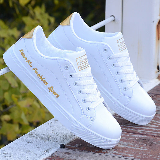 White Trendy Sports Casual Shoes Men - ADJOVIMARK