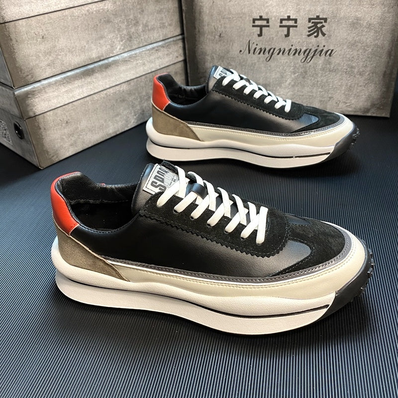 Sports And Leisure Daddy Shoes Korean Style Trend All-Match White Canvas - ADJOVIMARK
