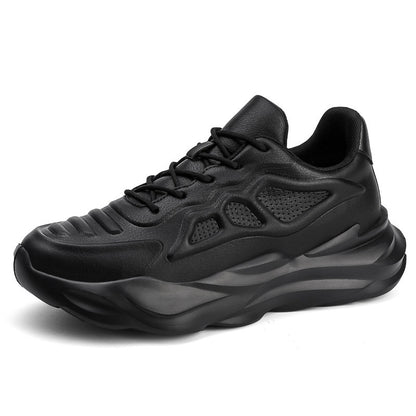 Summer New Invisible Height-increasing Shoes Men's 8CM Breathable Clunky Sneakers - ADJOVIMARK