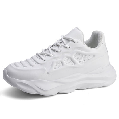 Summer New Invisible Height-increasing Shoes Men's 8CM Breathable Clunky Sneakers - ADJOVIMARK
