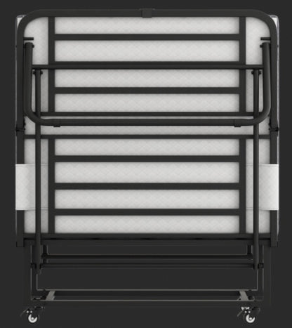 Folding Bed With Mattress  Foam Mattress All Steel Pipe Frame - ADJOVIMARK