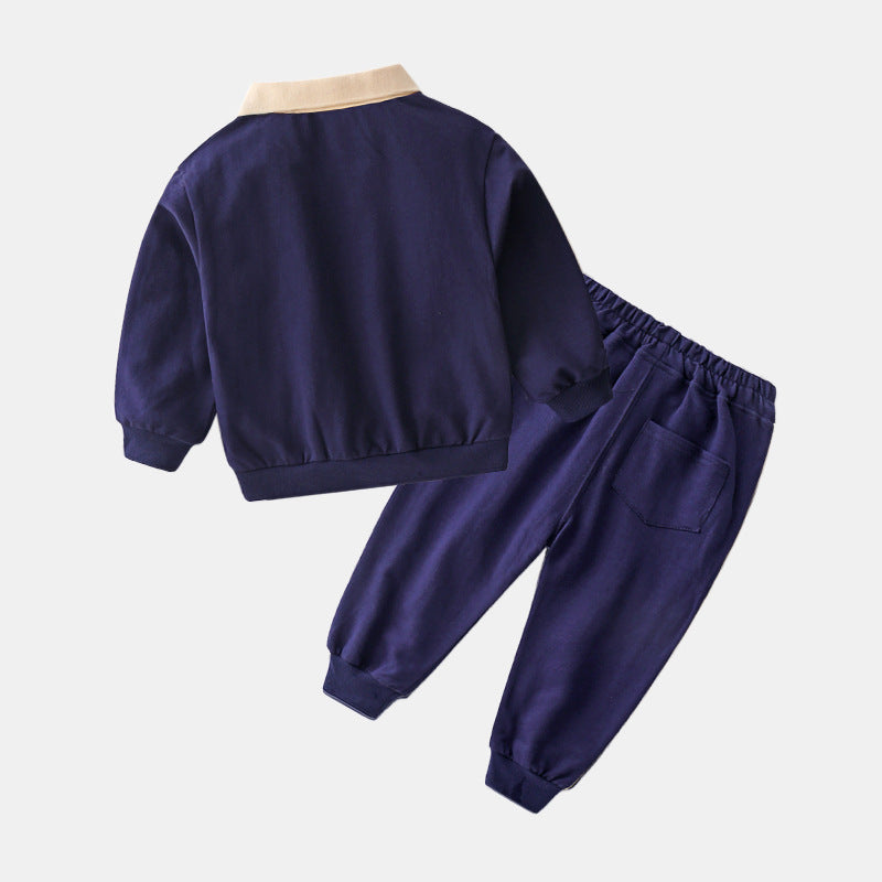 Baby Casual Suit Boys Sports Sweatshirt Pants Trendy - ADJOVIMARK