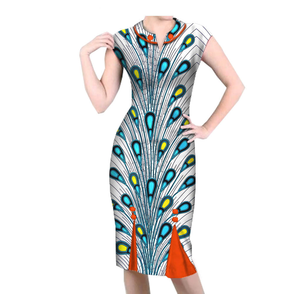 African Spring Casual Dress 1825001 - ADJOVIMARK