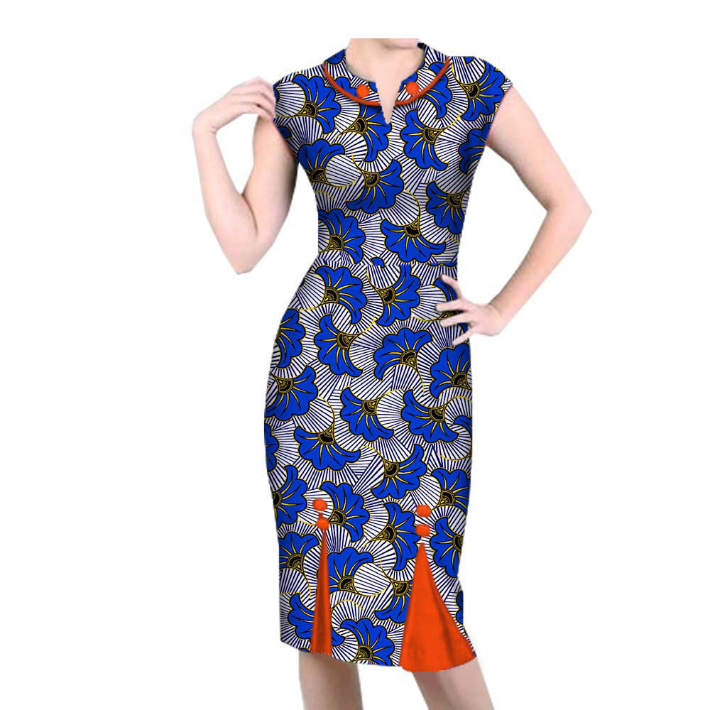 African Spring Casual Dress 1825001 - ADJOVIMARK