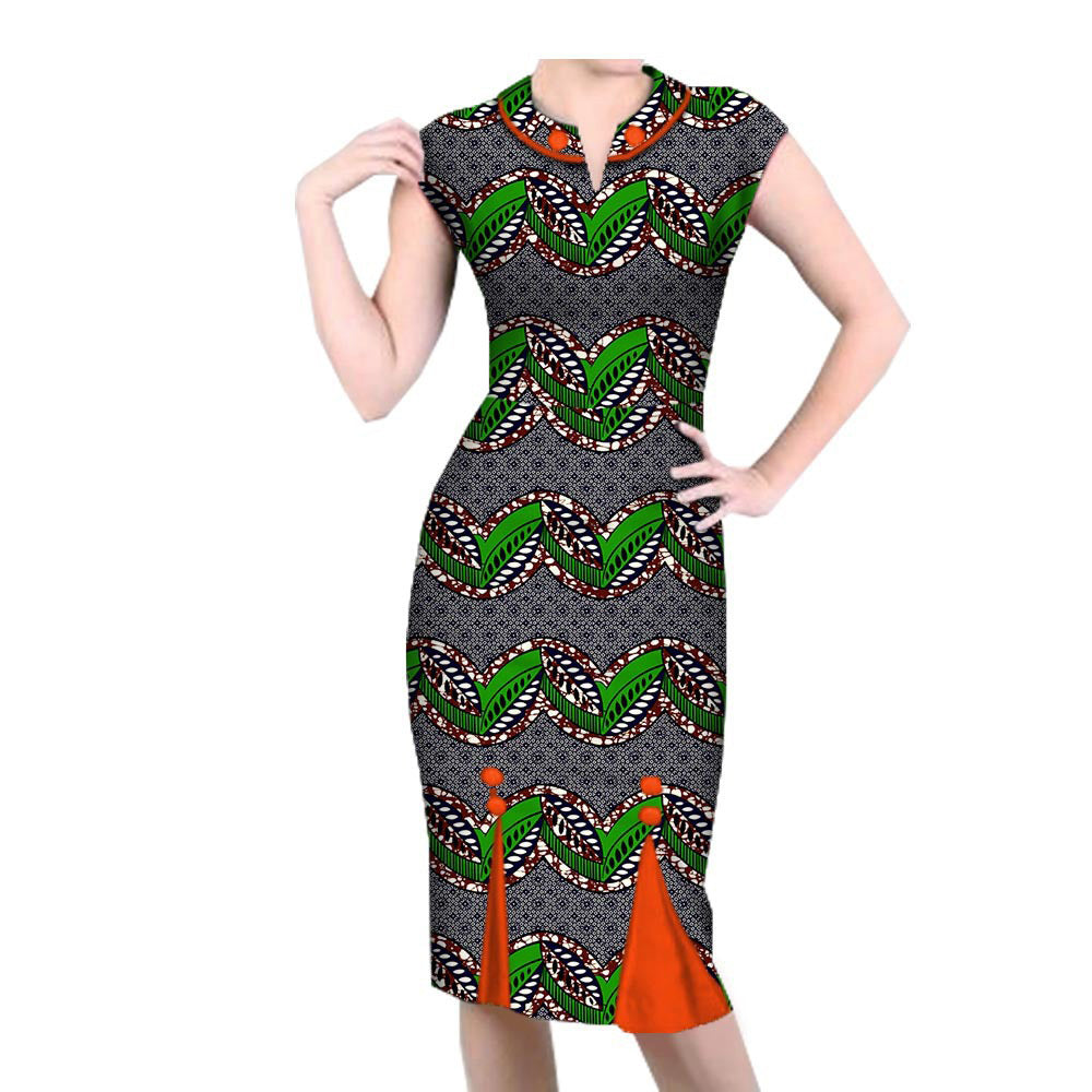African Spring Casual Dress 1825001 - ADJOVIMARK