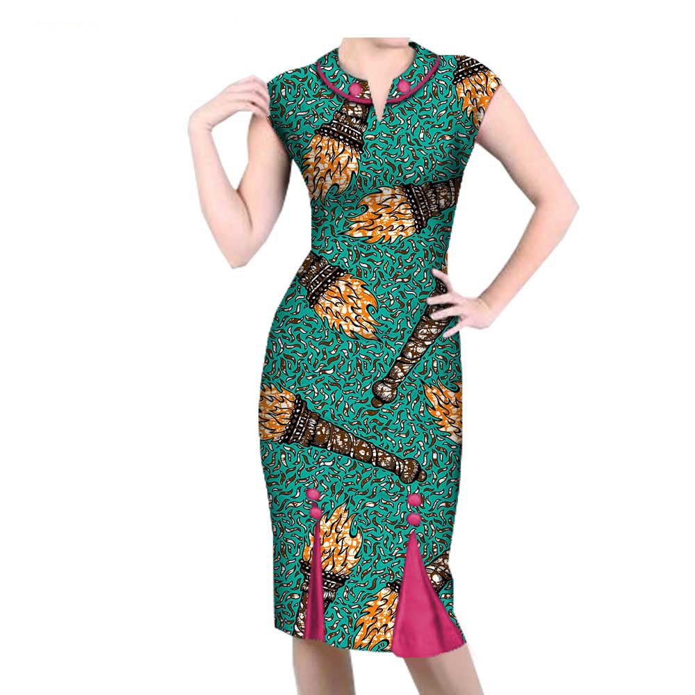 African Spring Casual Dress 1825001 - ADJOVIMARK