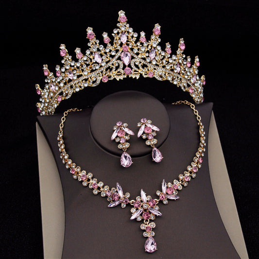 Royal Queen Bridal Jewelry Sets For Women Luxury Tiaras Crow - ADJOVIMARK