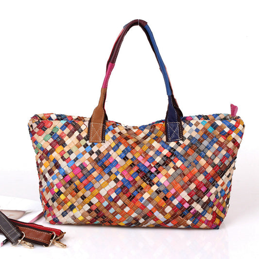Hand-woven bag color bag - ADJOVIMARK