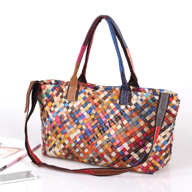 Hand-woven bag color bag - ADJOVIMARK