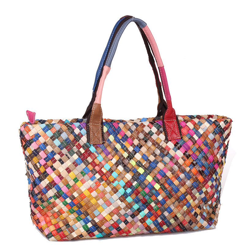 Hand-woven bag color bag - ADJOVIMARK