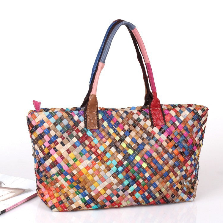Hand-woven bag color bag - ADJOVIMARK