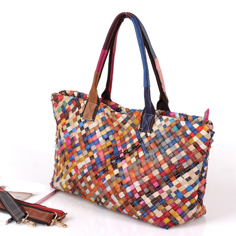 Hand-woven bag color bag - ADJOVIMARK