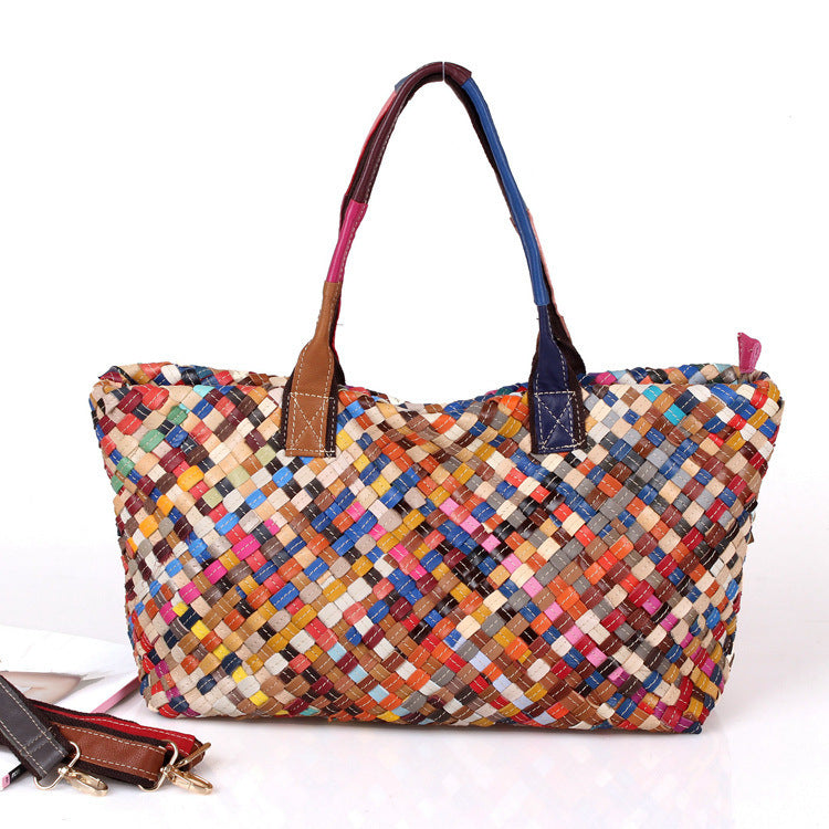 Hand-woven bag color bag - ADJOVIMARK