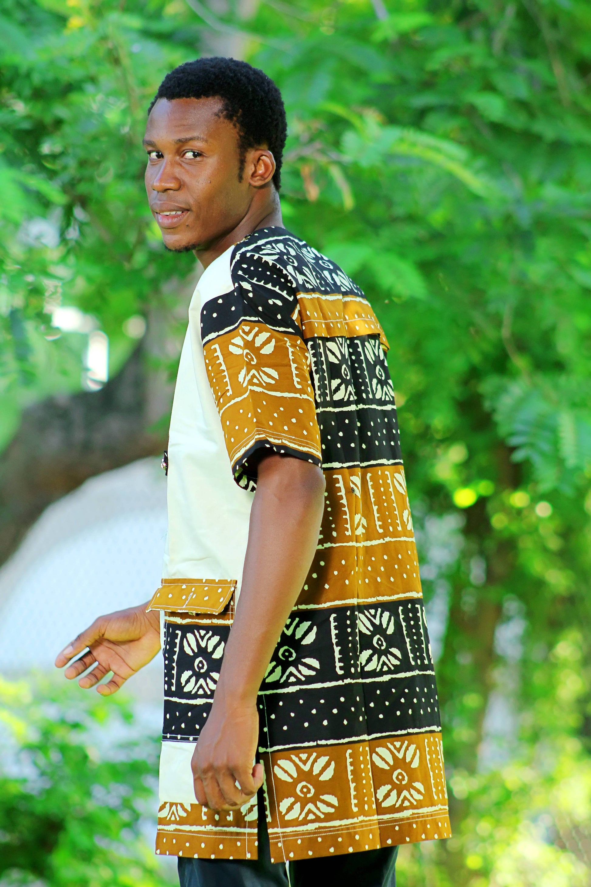 ENSEMBLE  COSTUME HOMME  MOTIF ETHNIQUE - ADJOVIMARK