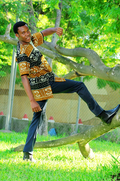 ENSEMBLE  COSTUME HOMME  MOTIF ETHNIQUE - ADJOVIMARK