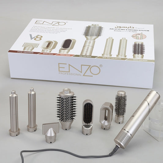 7 In 1 Hair Straightener Hair Comb One Step Hot Air Style Shaper Hair Dryer Hair Curler Brush - ADJOVIMARK