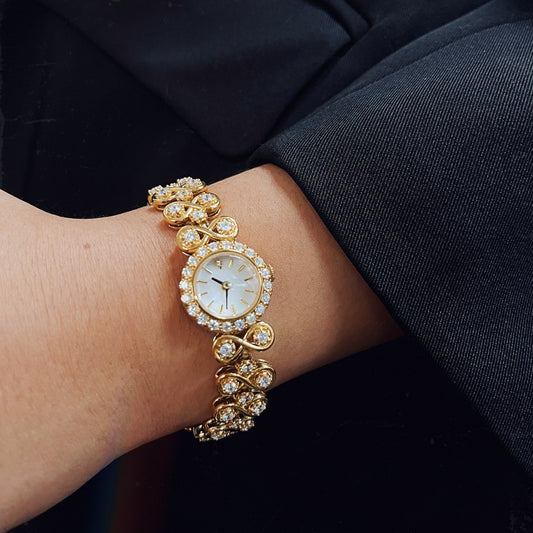 Jewelry Antique Luxury Diamond Quartz Women's Watch - ADJOVIMARK
