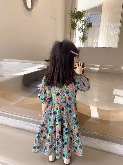 Children's Western Fashion Princess Baby Summer Cotton Skirt - ADJOVIMARK