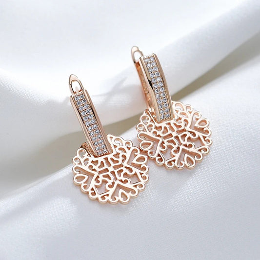Natural Zircon Women's Pendant Earrings - ADJOVIMARK