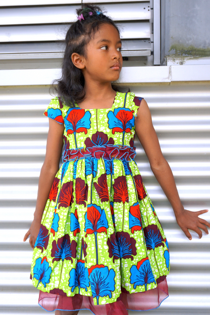 ROBE MINI OVALE PATINEUSE POUR FILLE - ADJOVIMARK