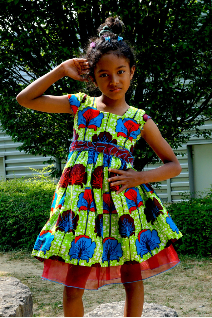 ROBE MINI OVALE PATINEUSE POUR FILLE - ADJOVIMARK