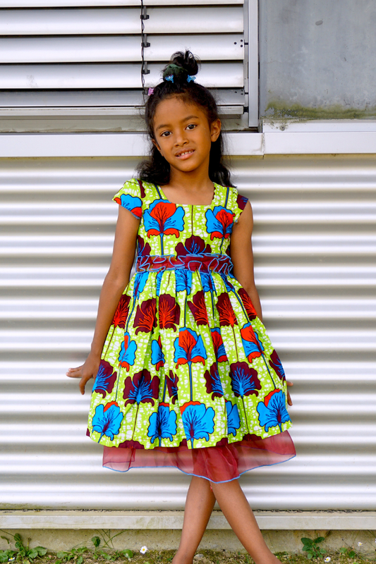 ROBE MINI OVALE PATINEUSE POUR FILLE - ADJOVIMARK